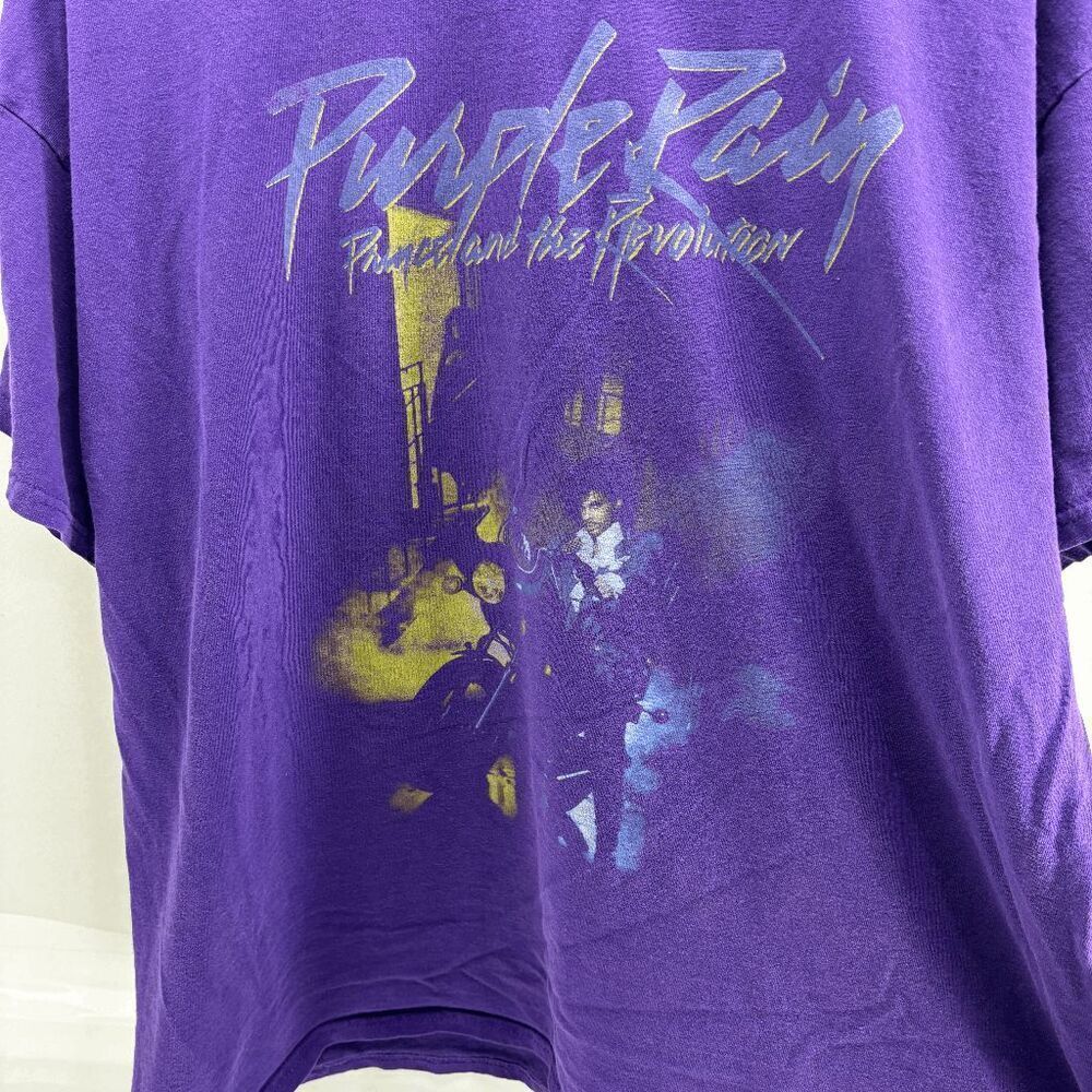 Prince and the Revolution Purple Rain Shirt Adult 2XL Rock Retro Graphic Tee